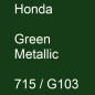 Preview: Honda, Green Metallic, 715 / G103.